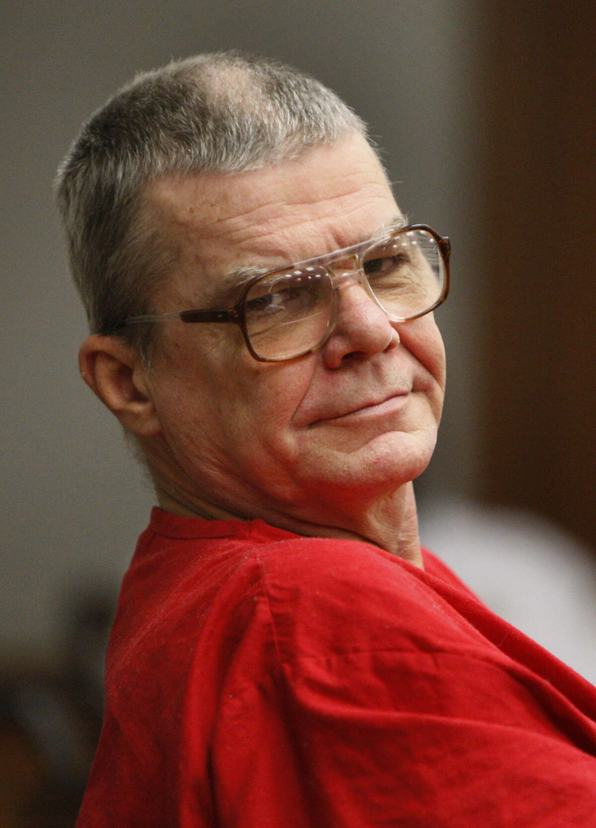 William Lee Thompson, who raped, tortured and murdered Sally Ivester in a hotel room in 1976, appears in court in Miami on May 13, 2009.